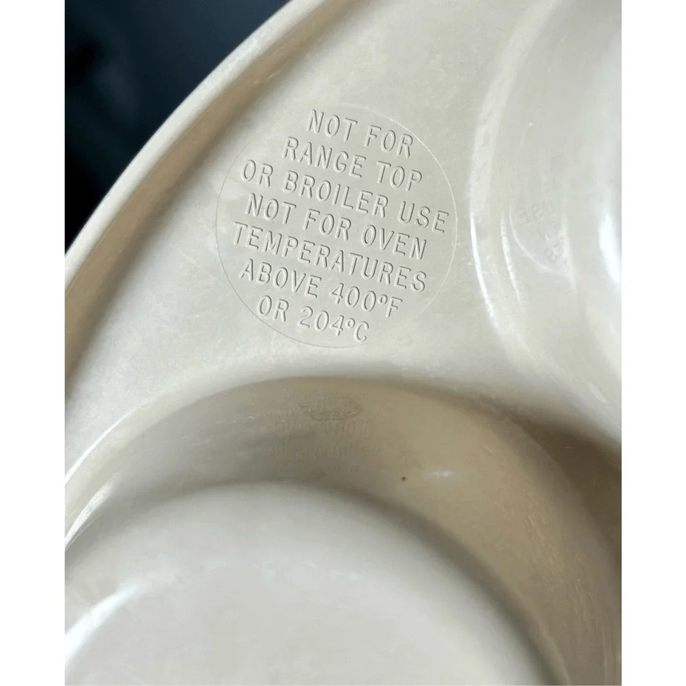 Anchor Hocking Microware Muffin Cupcake Pan PM 447 TI 486 4 Beige Tan 10
